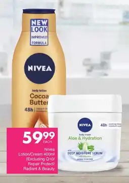 Save Nivea Lotion/Cream offer