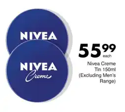 Save Nivea Creme Tin offer