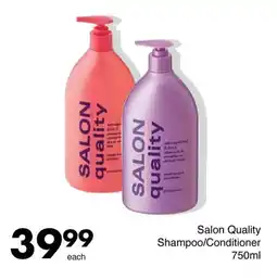Save Salon Quality Shampoo/Conditioner offer