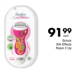 Save Schick Silk Effects Razor 2 Up offer