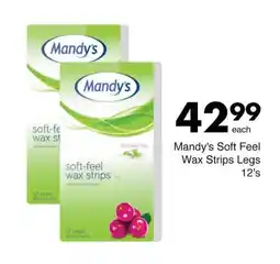 Save Mandy's Soft Feel Wax Strips Legs offer