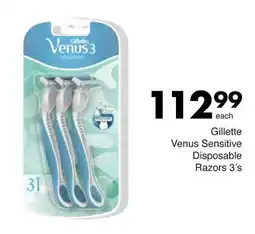 Save Gillette Venus Sensitive Disposable Razors offer