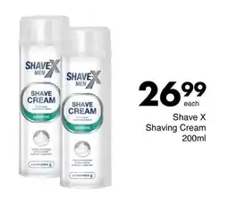Save Shave X Shaving Cream offer