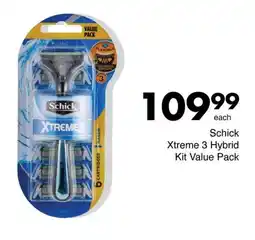 Save Schick Xtreme 3 Hybrid Kit Value Pack offer