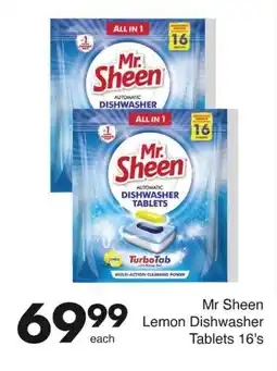 Save Mr Sheen Lemon Dishwasher Tablets offer