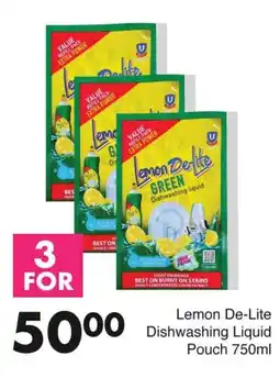 Save Lemon De-Lite Dishwashing Liquid Pouch offer