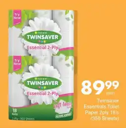 Save Twinsaver Essentials Toilet Paper 2ply offer
