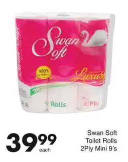 Save Swan Soft Toilet Rolls 2Ply Mini offer