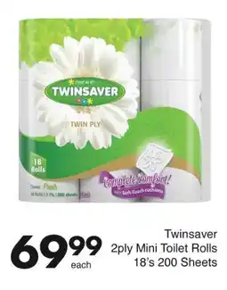 Save Twinsaver 2ply Mini Toilet Rolls offer