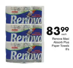 Save Renova Maxi Absorb Plus Paper Towels offer