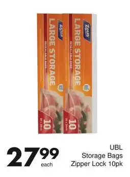 Save UBL Storage Bags Zipper Lock offer