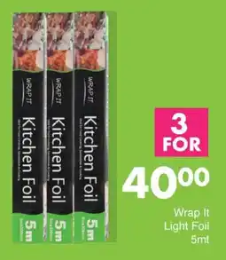 Save Wrap It Light Foil offer