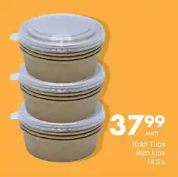 Save Kraft Tubs With Lids offer