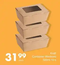 Save Kraft Container Windows offer