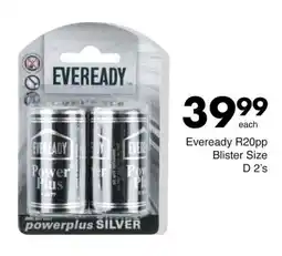 Save Eveready R20pp Blister Size D offer