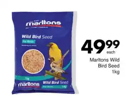 Save Marltons Wild Bird Seed offer