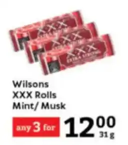Oxford Freshmarket Wilsons XXX Rolls Mint/Musk offer