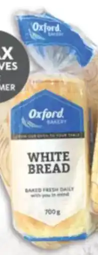 Oxford Freshmarket Oxford Sliced/Unsliced White Bread offer