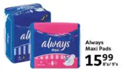 Oxford Freshmarket Always Maxi Pads offer