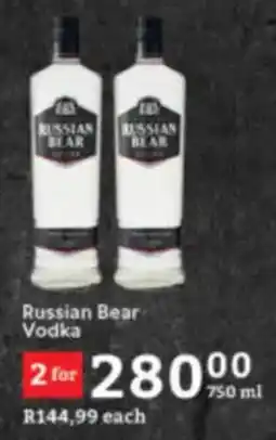 Oxford Freshmarket Russian Bear Vodka offer