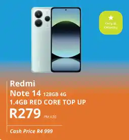Cellucity Redmi Note 14 128GB 4G offer