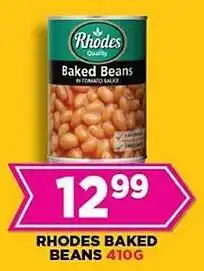 Goal Supermarket Rhodes Baked Beans offer