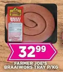 Goal Supermarket Farmer joe's braaiwors tray offer