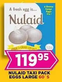 Goal Supermarket Nulaid taxi pack eggs large offer