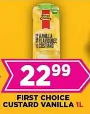 Goal Supermarket First choice custard vanilla offer