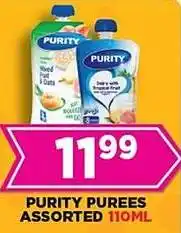 Goal Supermarket Purity purees assorted offer