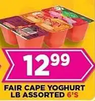 Goal Supermarket Fair cape yoghurt lb assorted offer