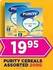Goal Supermarket Purity cereals assorted offer