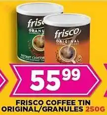 Goal Supermarket Frisco coffee tin original/granules offer