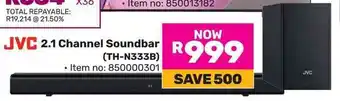 Game JVC 2.1 Channel Soundbar offer