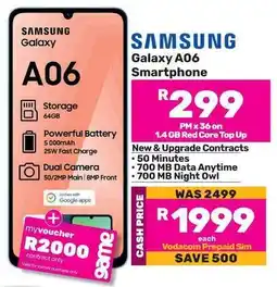 Game SAMSUNG Galaxy A06 Smartphone offer