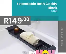 Gelmar Extendable Bath Caddy Black offer