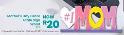 Gelmar Mother's Day Decor Table Sign Wood offer