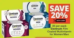 Checkers Hyper Centrum Film Coated Multivitamin for Women/Men offer