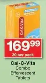 Checkers Hyper Cal-C-Vita Combo Effervescent Tablets offer