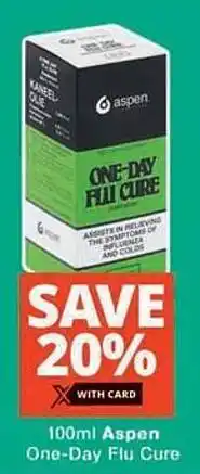Checkers Hyper Aspen One-Day Flu Cure offer