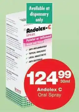 Checkers Hyper Andolex C Oral Spray offer