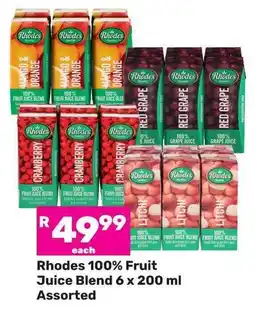 Game Rhodes 100% Fruit Juice Blend Assorted offer