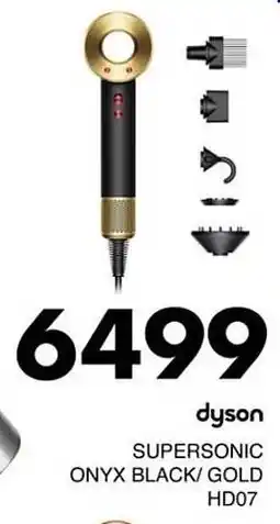 Save Hyper Dyson Supersonic Onyx Black/Gold HD07 offer
