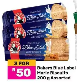 Game Bakers Blue Label Marie Biscuits Assorted offer
