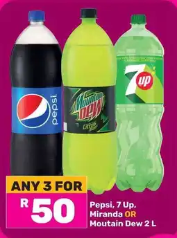 Game Pepsi, 7 Up, Miranda OR Moutain Dew offer