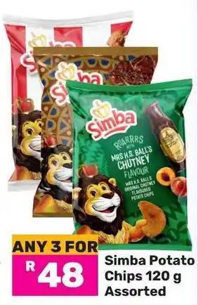Game Simba Potato Chips Assorted offer
