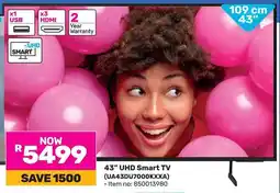 Game SAMSUNG 43" UHD Smart TV offer