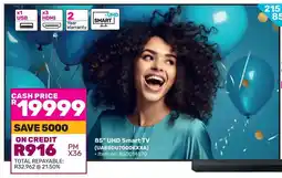 Game SAMSUNG 85" UHD Smart TV offer
