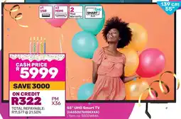 Game SAMSUNG 55" UHD Smart TV offer