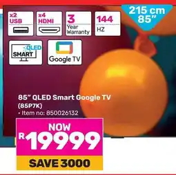 Game TCL 85" QLED Smart Google TV offer